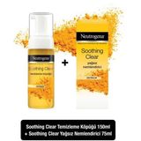 Neutrogena Yağsız Zerdeçal İçerikli Temizleyici ve Nemlendirici Cilt Bakım Seti, Tüm Cilt Tipleri, 150 ml + 75 ml