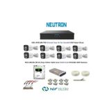 Neutron 2Mp 8 Kameralı Sesli Dış Ortam Ahd Full Kamera Set 500Gb Disk Neu-Xvr108-Fhd Neu-Ab102-28-Ca