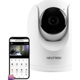 Neutron 360 Derece Dönebilen 3MP Kızılötesi Gece Görüşlü IP Wifi Ev Güvenlik Kamerası HD 1080p Yeni Versiyon