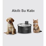 Neutron Akıllı Otomatik Evcil Hayvan Mama Kabı ve Şarjlı Kablosuz LED Işıklı Çelik Su Kabı 2'li Set