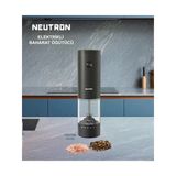 Neutron Ntl-Pg-03 Dıştan Öğütme Ayarlı Pilli Tuz Karabiber Değirmeni Baharat Öğütücü Tekli