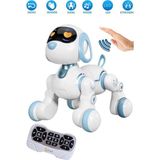 NeUygun Oyuncak Full Fonksiyon Uzaktan Kumandalı El Sensörlü Şarjlı Işıklı Müzikli Dansçı Robot Köpek - Beyaz