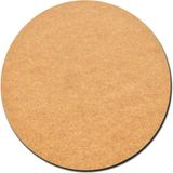 Nev Avm 30 cm Çap 3 mm (2.7 Mm) Ham Mdf Duralit Daire Plaka Supla Tabanı 1 Adet - Açık Kahverengi - 30 x 30 cm