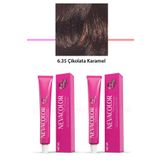 Neva Color 2x50 gr Premium 6.35 Çikolata Karamel Kalıcı Krem Saç Boyası