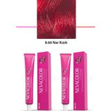 Neva Color 2x50 gr Premium 8.66 Nar Kızılı Kalıcı Krem Saç Boyası