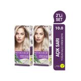Neva Color İntensive 10.0 Açık Sarı Kalıcı 2 Adet Krem Saç Boyası