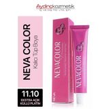 Neva Color Kolajen İçeren Tüp Saç Boyası 50 ml 11.10 Ekstra Açık Küllü Platin - 12 Adet