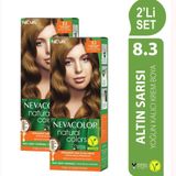Neva Color Natural 8.3 2'li Altın Sarısı Saç Boyası Seti