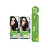 Neva Color Natural Colors 1. Siyah Kalıcı Krem 2 Adet Saç Boyası