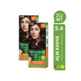 Neva Color Natural Colors 2'Lİ SET 5.4 AÇIK KESTANE Kalıcı Krem Saç Boyası Seti