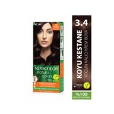 Neva Color Natural Colors 3.4 Koyu Kestane Kalıcı Krem Saç Boyası