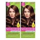 Neva Color Natural Colors Kalıcı Krem 7.7 2 Adet Karamel Saç Boyası