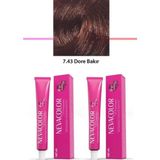 Neva Color Premium 7.43 Dore Bakır 2x50 gr Saç Boyası