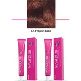 Neva Color Premium 7.44 Tüp Yoğun Bakır 2x50 gr Saç Boyası