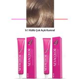 Neva Color Premium 9.1 Küllü Çok Açık Kumral 2x50 gr Saç Boyası