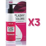 Neva Flashy Colors Şeker Pembe Yarı Kalıcı 3x100 ml Saç Boyası