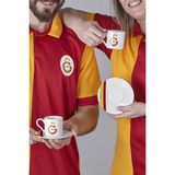 Neva Galatasaray Lisanslı 2'Li Kahve Fincan Takımı Porselen 100 ml Beyaz Desenli Şık Sunum