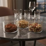 Neva Home 3’lü Borosilikat Cam Kase Seti, Isıya Dayanıklı Minimalist Çerezlik ve Tatlı Sunum Kabı, Dekoratif Mumluk (9 cm Çap, 6 cm Yükseklik)