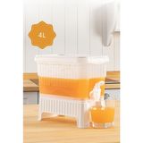 Neva Home Buzdolabı Sebili, 4l Buzdolabı Sebi, Musluklu Buzdolabı Sebili, Limonta, Vişne Suyu, Buzdolabı Su Sebili