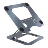 Neva Home DYT-815 Metal Ergonomik Macbook Uyumlu Katlanabilir Laptop Standı (Koyu Gri)