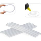 Neva Home Ince Mum Silikon Çubuk 7.5 mm x 150 mm (20 Adet) | Şeffaf Sıcak Silikon Mum | Sıcak Silikon Tabancası Için Uyumlu Yapıştırıcı Çubuklar