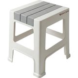 Neva Home Küçük Boy Kaymaz Tabanlı Ev Ofis Taburesi - 120 kg Taşıma Kapasiteli Kaymaz Banyo Taburesi - Çocuk Taburesi - 31X35X35 cm (Gri)