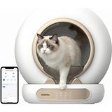 Neva Home MSP05 Akıllı Otomatik Kedi Tuvaleti, App ile Uzaktan Kontrol, 65LT Hazne, Iyonizer Kötü Koku Giderici, Ağırlık Sensörlü