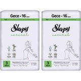 Neva Home Natural Ultra Hassas Hijyenik Ped Gece 16 Adet (2 Paketi)