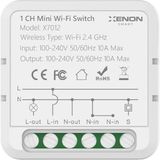 Neva Home Tekli Wi-Fi Akıllı Anahtar (16A 220V Röle) Tek Çıkışlı Işık Şalteri Röle Modülü Mobil Uygulama Denetimli Tuya Uyumlu Google Home/alexa Destekli Switch X7012