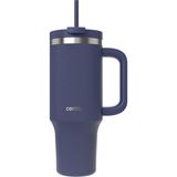 Neva Home Üniseks Yetişkin Streeterville Tumbler Pipetli Yalıtımlı Su Şişesi, 1.2l, Mavi