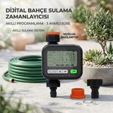 Neva Home Zaman Ayarlı Musluk Aparatı 3 Programlı Dijital Bahçe Sulama Başlığı