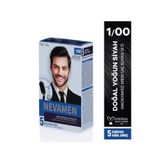 Neva Men 1/00 Natural Intense Black Doğal Yoğun Siyah Amonyaksız Krem Saç Boyası