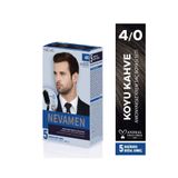 Neva Men 4/0 Natural Dark Brown Koyu Kahve Amonyaksız Krem Saç Boyası