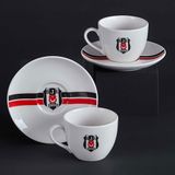 Neva N3426 Beşiktaş Lisanslı Arma Logo 2'li Çay Fincan Takımı