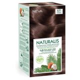 NEVA NATURALIS 6.77 Sıcak Çikolata Amonyaksız Kalıcı Krem Saç Boyası Seti (VEGAN)