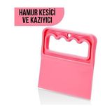 Neva Prime Saplı Hamur Kesici - Kazıyıcı Plastik Spatula (5361)