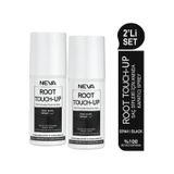 NEVA ROOT TOUCH-UP 2'Lİ SET SİYAH Saç Dipleri İçin Anında Kapatıcı Sprey 75ml - Siyah