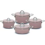 Neva Rose Chocolate 8 Parça Granit Tencere Seti Rose-Gri