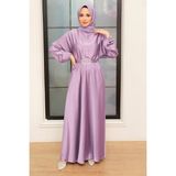 Neva Style 5727 Lila Tesettür Elbise