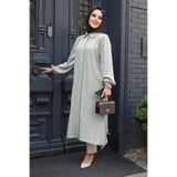 Neva Style Düğmeli Gri Tesettür Tunik 41401GR