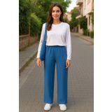 Neva Style - Indigo Mavisi Tesettür Pantolon 95633ım