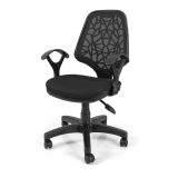 Neva Tekerlekli Ofis Sandalyesi Kollu, Siyah
