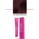 Nevacolor 4.65 Akaju Kızıl Kestane 50 gr Tüp Saç Boyası