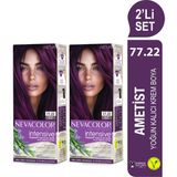 Nevacolor INTENSIVE 2'Lİ SET 77.22 AMETİST Kalıcı Krem Saç Boyası Seti