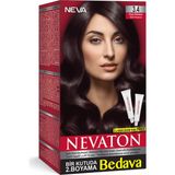 Nevacolor Nevaton 3.4 Koyu Kestane Kalıcı Krem Saç Boyası