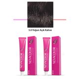 Nevacolor Premium 5.0 Yoğun Açık Kahve 2x50 ml Kalıcı Krem Saç Boyası