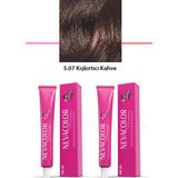 Nevacolor Premium 5.07 Kışkırtıcı Kahve 2x50 gr Kalıcı Krem Saç Boyası