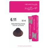 Nevacolor Premium 6.11 EKTRA KÜLLÜ KOYU KUMRAL Kalıcı Krem Saç Boyası 50ml