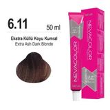 Nevacolor Saç Boyası 6.11 Ekstra Küllü Koyu Kumral