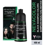 Nevacolor Şampuan Bazlı Siyah Saç Boyası 400 ml